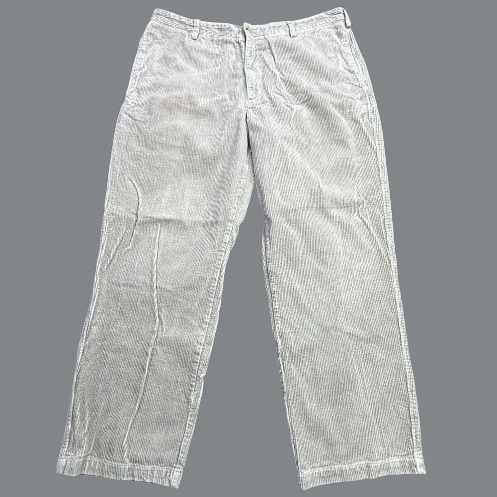Woolrich Corduroy Pants Mens 38x30 Tan Beige Straight Leg Outdoor Retro